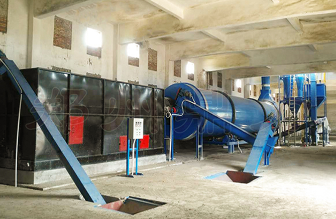 多層抄板滾筒酒糟烘干機圖