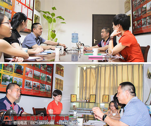 廣東客戶考察餐飲垃圾處理設(shè)備