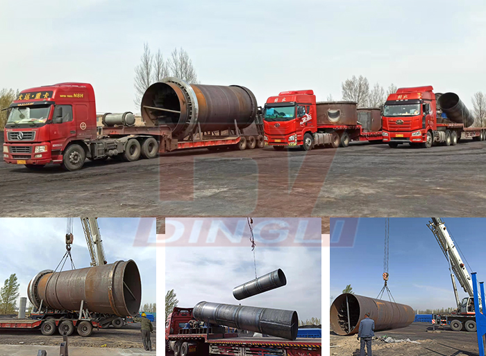 山西煤泥烘干機(jī)到貨現(xiàn)場圖